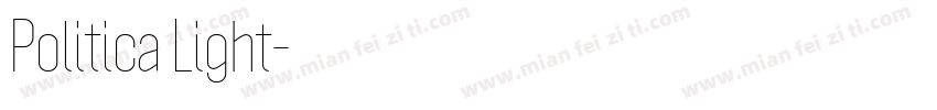 Politica Light字体转换